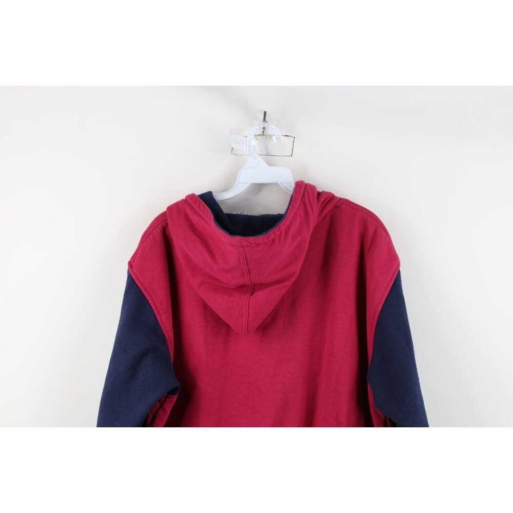 Vintage 90s Streetwear Womens Medium Faded Baggy Fit Paris Hoodie Sweatshirt - Picture 15 of 16